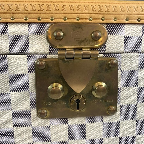 Louis Vuitton Damier Azure Trunk Boite Flacons Beauty Case Monogram Train Trunk - Picture 7 of 15